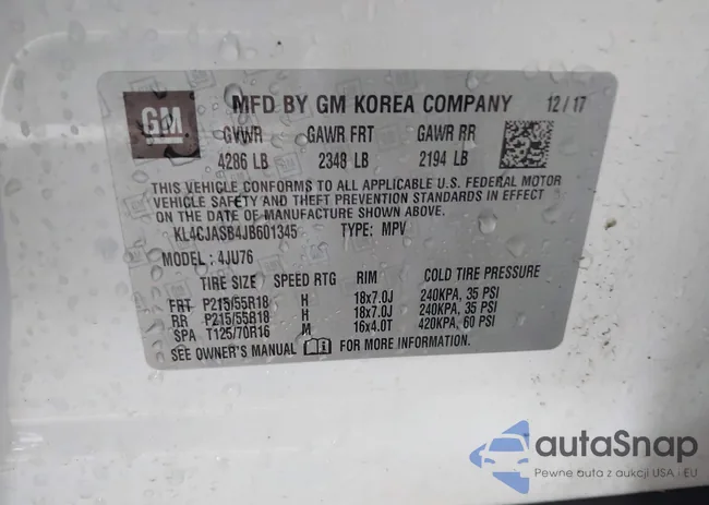 KL4CJASB4JB601345: 42336063