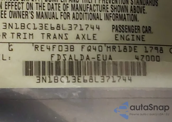 3N1BC13E68L371744: 42337258