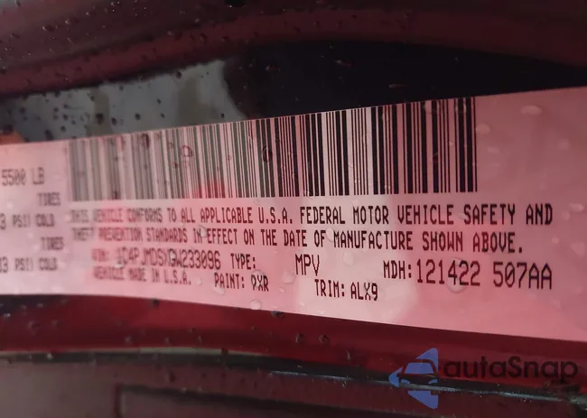 1C4PJMDSXGW233096: 42337333