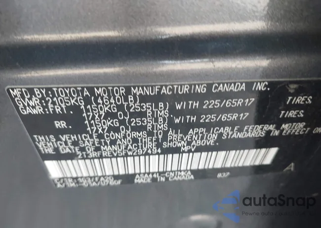 2T3RFREV5FW297494: 42337450