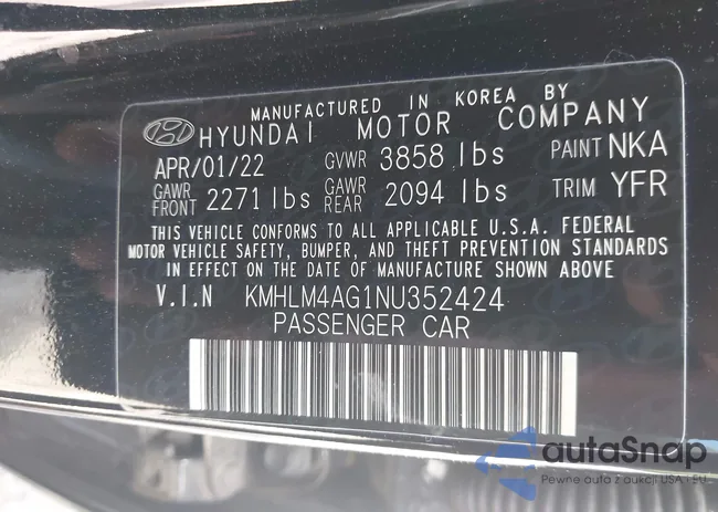 KMHLM4AG1NU352424: 42337560