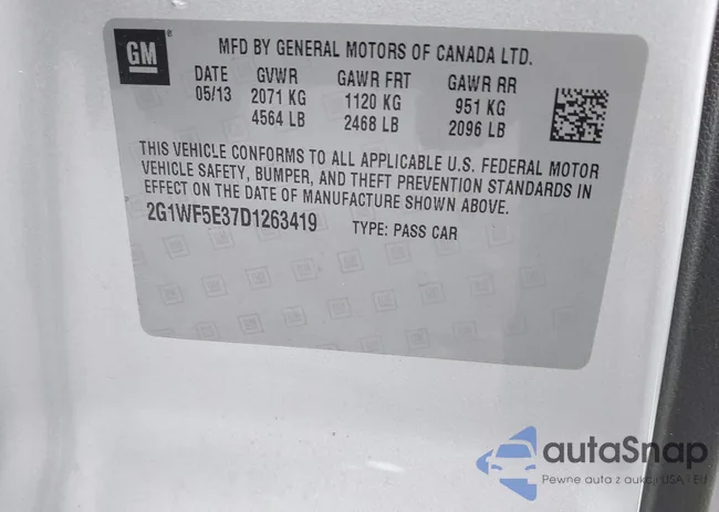 2G1WF5E37D1263419: 42337622