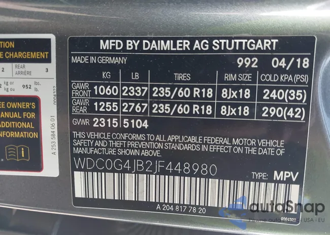 WDC0G4JB2JF448980: 42337686