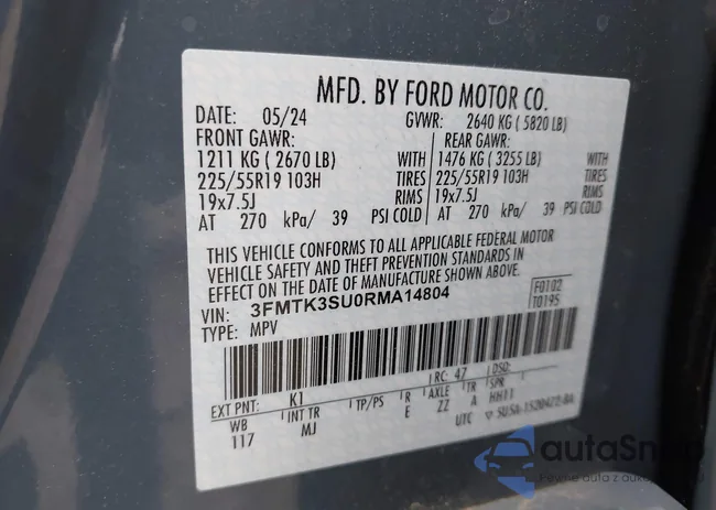 3FMTK3SU0RMA14804: 42337723