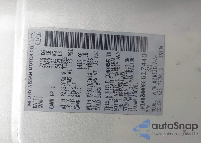 5N1AR2MM0GC617440: 42336909