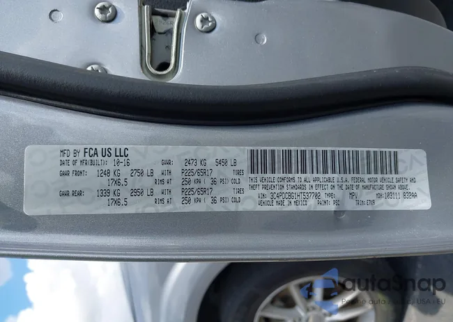 3C4PDCBG1HT537702: 42337021