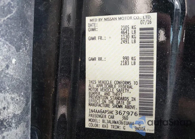 1N4AA6AP5HC367976: 42337068