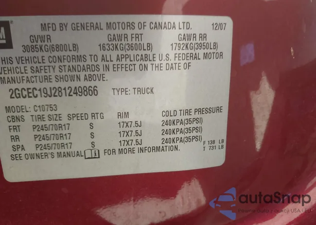 2GCEC19J281249866: 42338393