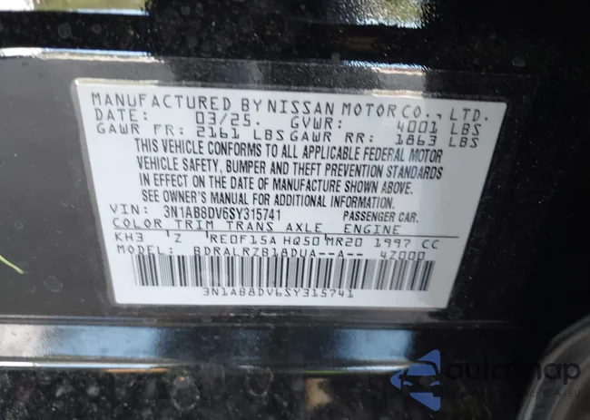 3N1AB8DV6SY315741: 42338433