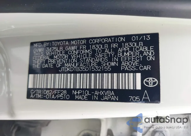 JTDKDTB35D1532155: 42338545