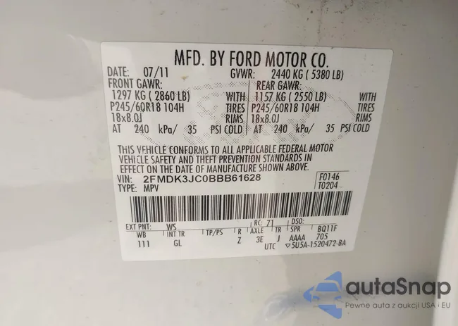 2FMDK3JC0BBB61628: 42338697