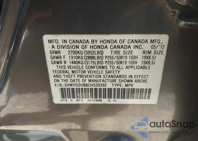 2HNYD2H88CH539392: 42337842