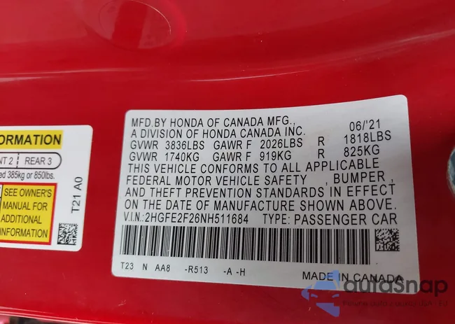 2HGFE2F26NH511684: 42337863