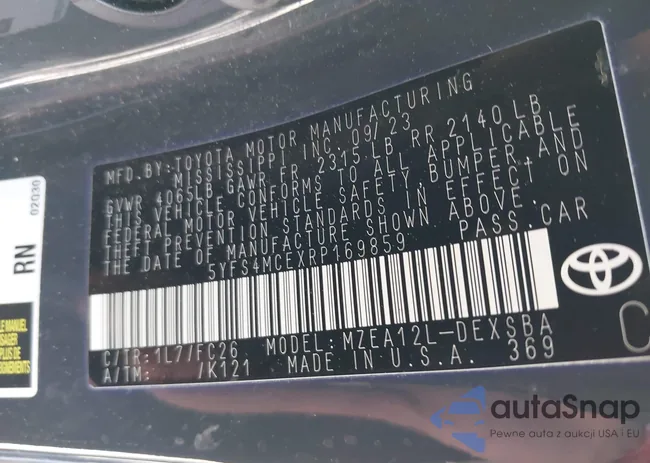 5YFS4MCEXRP169859: 42337911