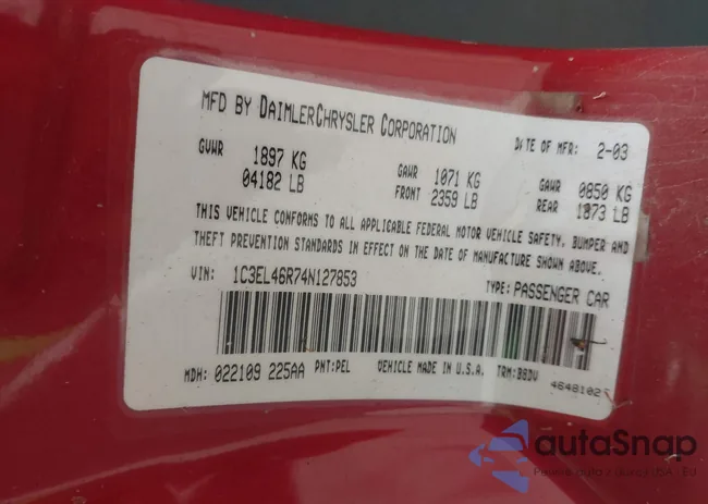 1C3EL46R74N127853: 42338091