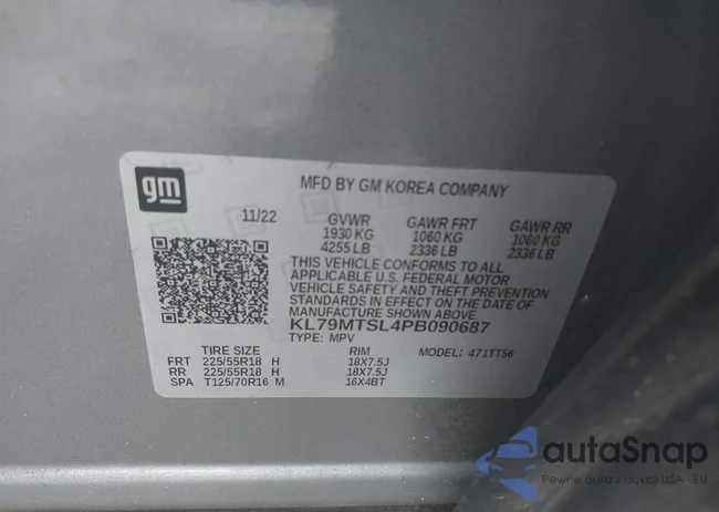 KL79MTSL4PB090687: 42339292