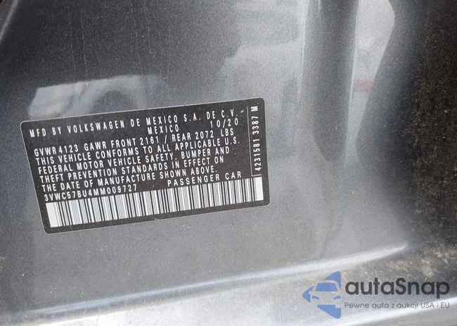 3VWC57BU4MM009727: 42339309