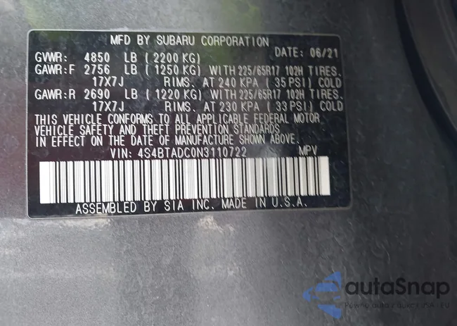 4S4BTADC0N3110722: 42339325