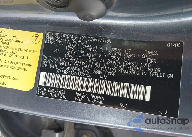 JTEEW21A260022786: 42339360