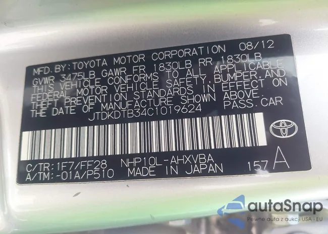 JTDKDTB34C1019624: 42338782