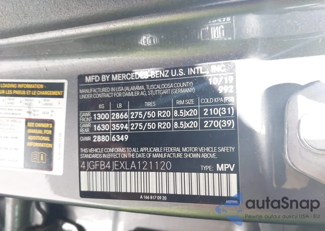 4JGFB4JEXLA121120: 42338850