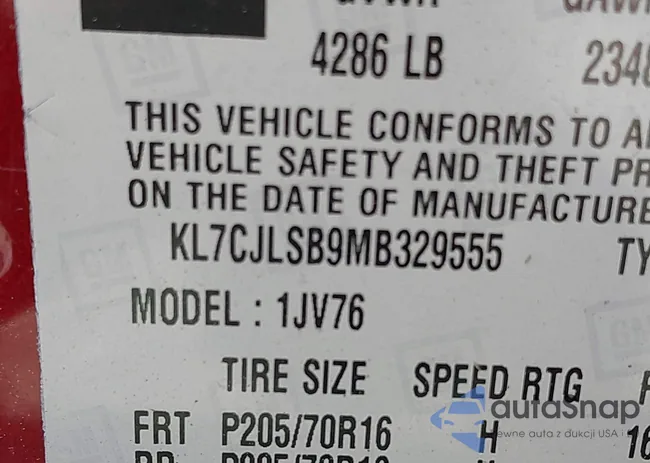 KL7CJLSB9MB329555: 42340180