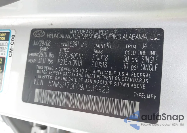 5NMSH73E09H236923: 42340188