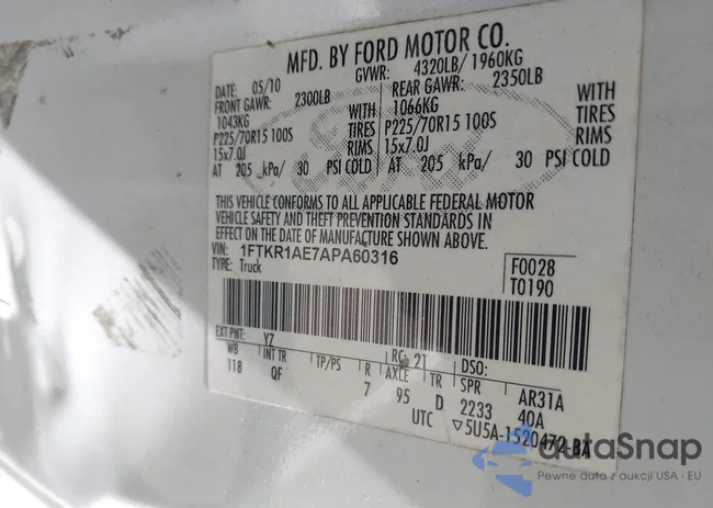 1FTKR1AE7APA60316: 42340408