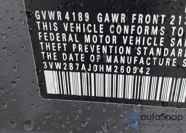 3VW2B7AJ0HM260942: 42340410