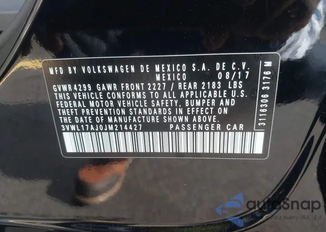 3VWL17AJ0JM214427: 42340498