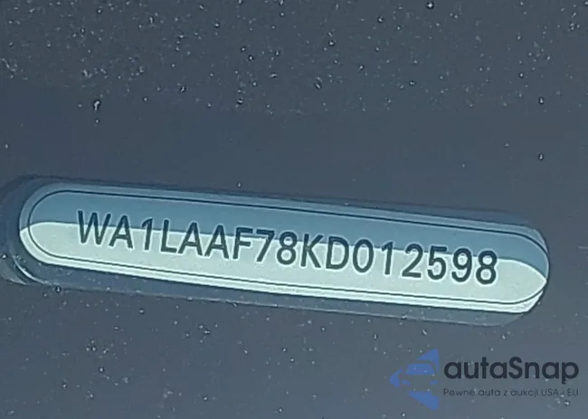 WA1LAAF78KD012598: 42340544