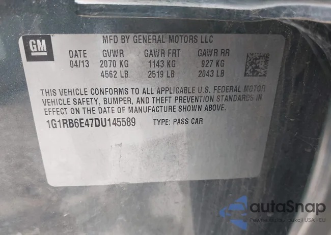 1G1RB6E47DU145589: 42340593