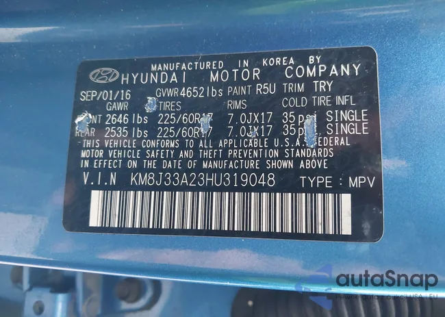 KM8J33A23HU319048: 42340603