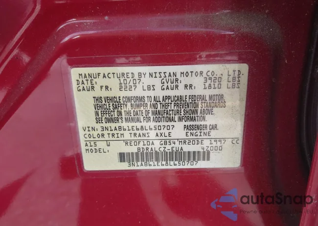 3N1AB61E68L650707: 42339958