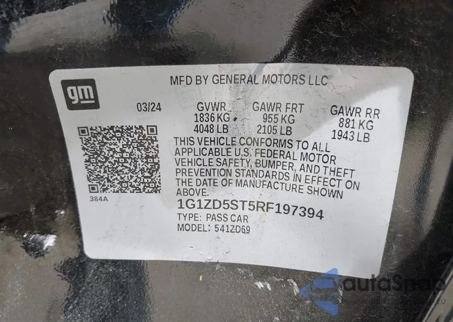 1G1ZD5ST5RF197394: 42340026