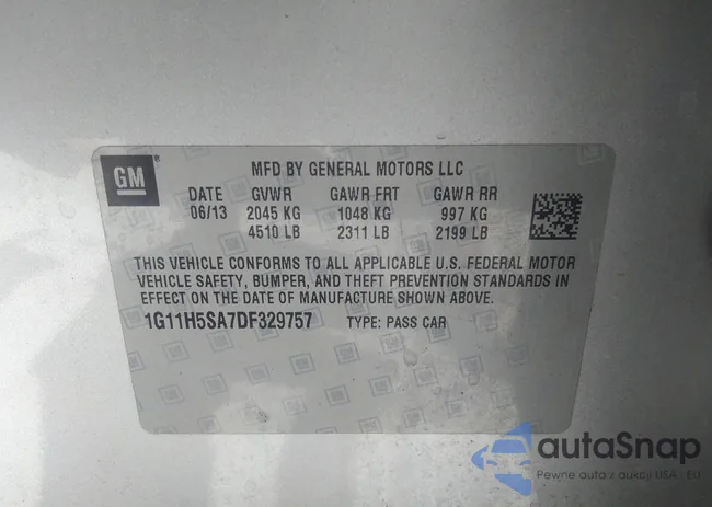 1G11H5SA7DF329757: 42340123