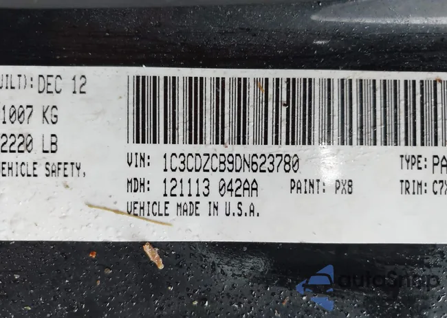 1C3CDZCB9DN623780: 42341441