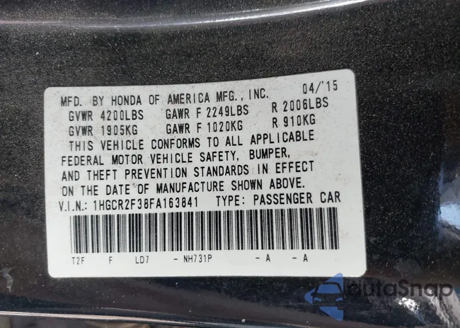 1HGCR2F38FA163841: 42341604