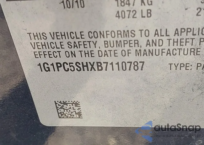 1G1PC5SHXB7110787: 42341642