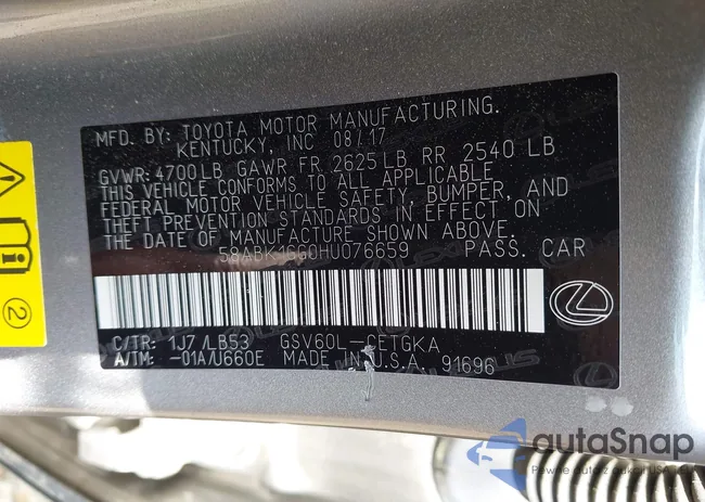 58ABK1GG0HU076659: 42341663