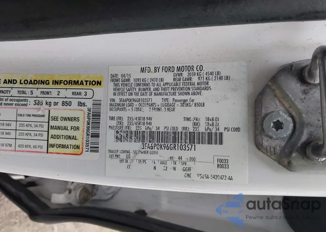 3FA6P0K96GR103571: 42340764