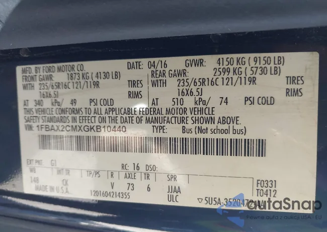 1FBAX2CMXGKB10440: 42340945