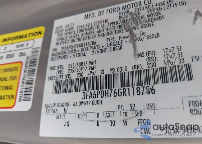 3FA6P0H76GR118786: 42341048