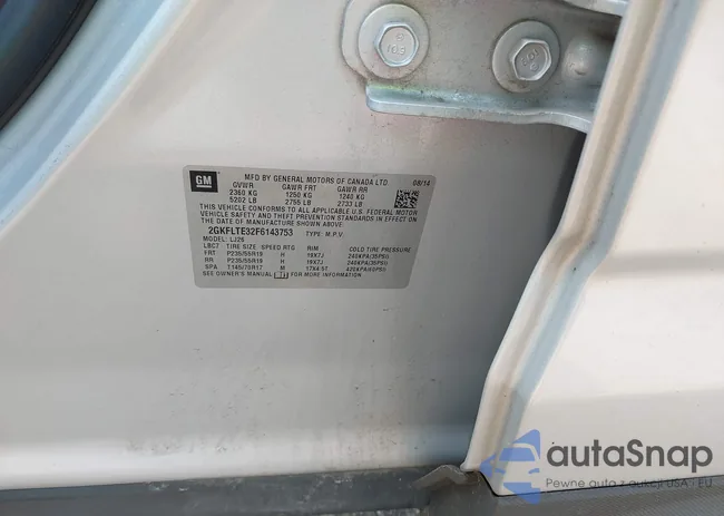 2GKFLTE32F6143753: 42342155