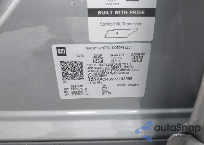 1GYKPCRS9PZ193999: 42342189