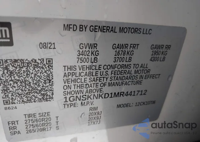 1GNSKNKD1MR441712: 42342454