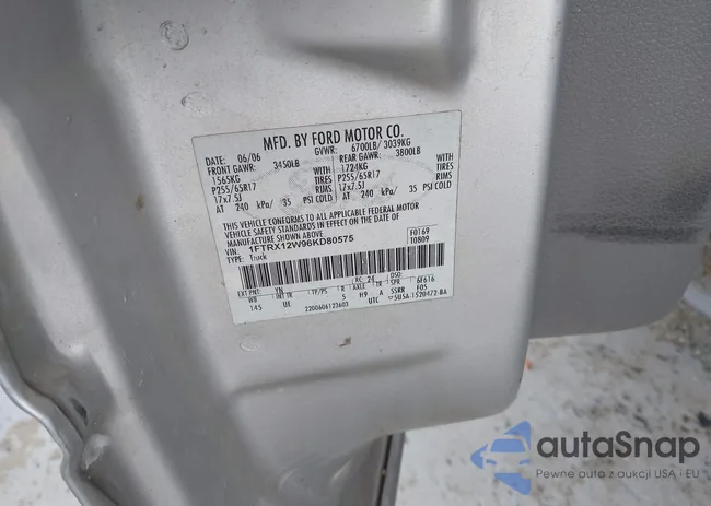 1FTRX12W96KD80575: 42342553