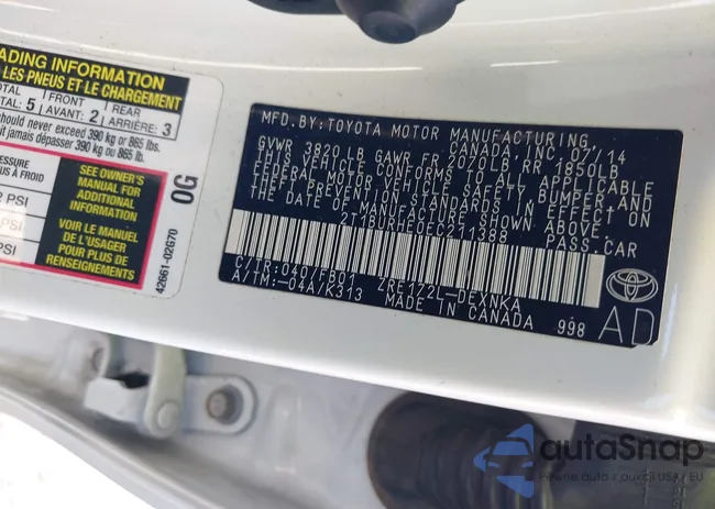 2T1BURHE0EC211388: 42341774