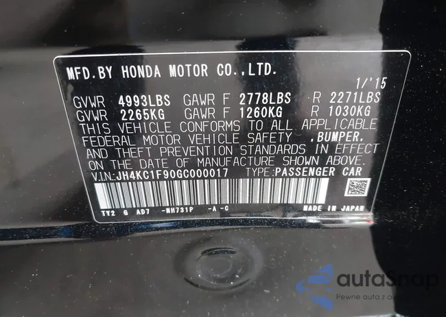 JH4KC1F90GC000017: 42341791