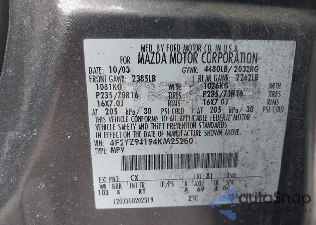 4F2YZ94194KM25260: 42342074